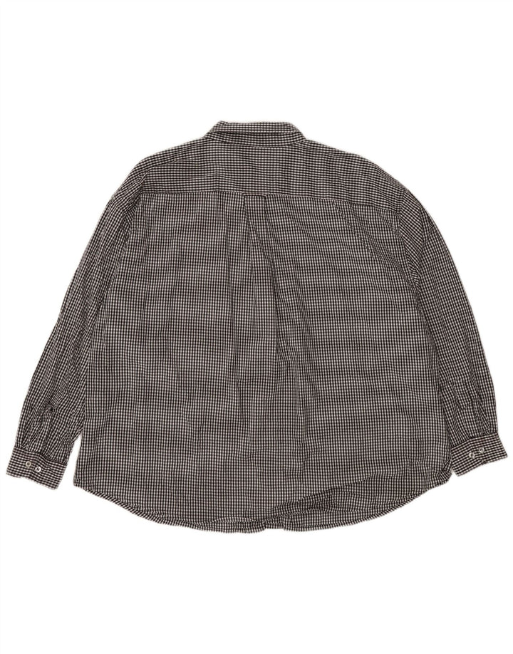 RUSSELL ATHLETIC Chemise Arkansas Razorbacks pour homme en coton vichy noir 3XL