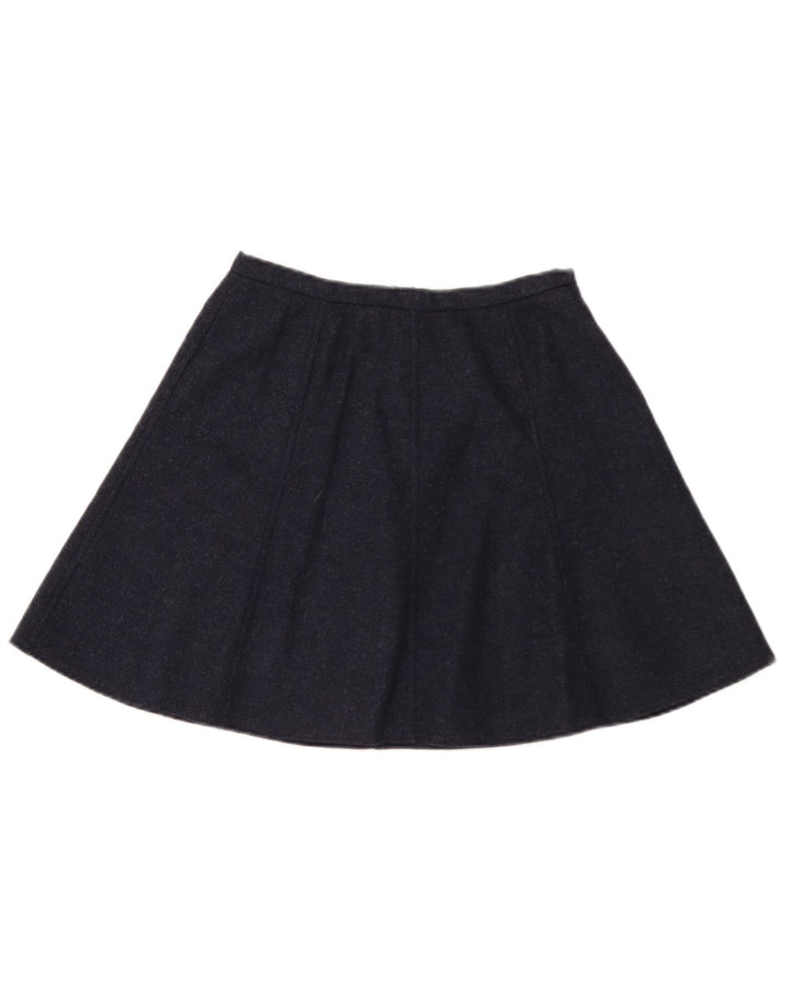 vintage Femme Mini Jupe W26 Petit Bleu Marine