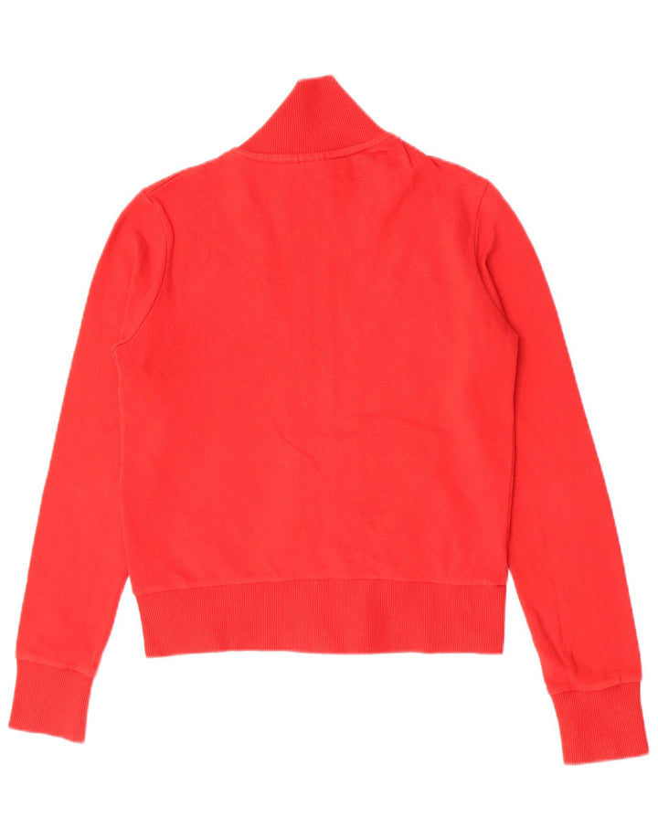 Woolrich Veste de survêtement graphique pour femme UK 12 Rouge moyen Coton
