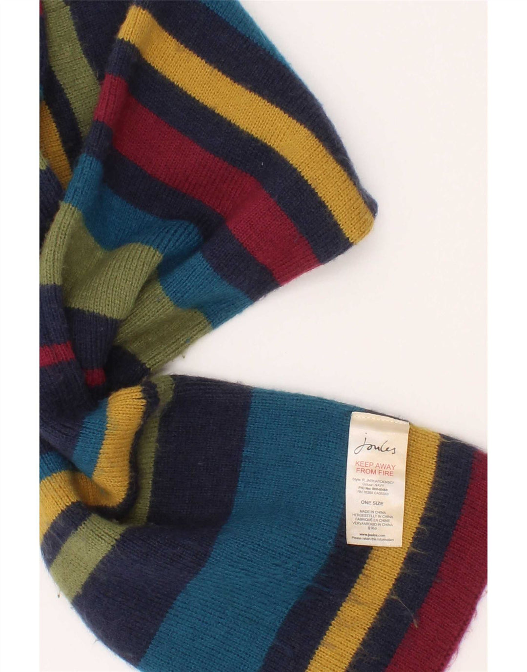Joules Écharpe Garçon Taille Unique Acrylique Rayé Multicolore
