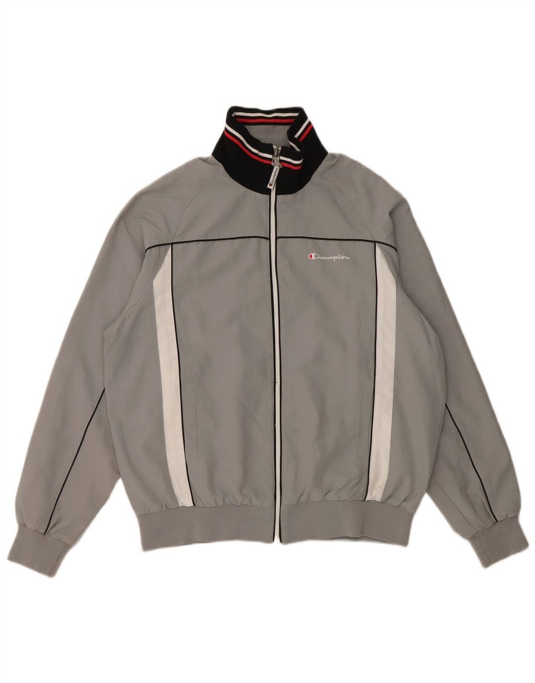 CHAMPION Veste de Survêtement Homme Gris Moyen Polyester