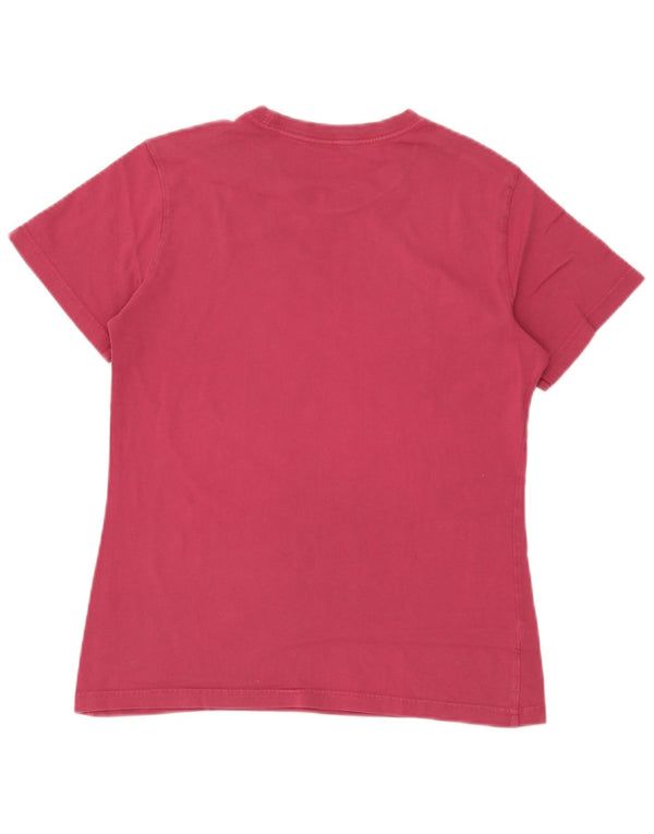 Adidas T-shirt graphique pour femme UK 12/14 Rose moyen