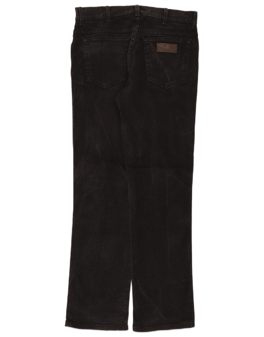 Wrangler Jean droit extensible Texas W33 L32 pour homme en coton noir
