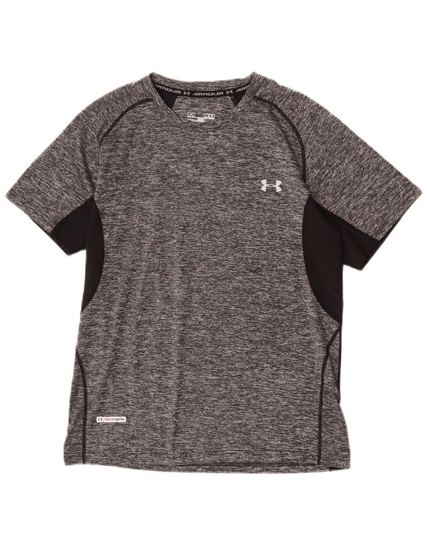 Under Armour Tee-Shirt Heat Gear Graphic Homme Gris Moyen Colourblock