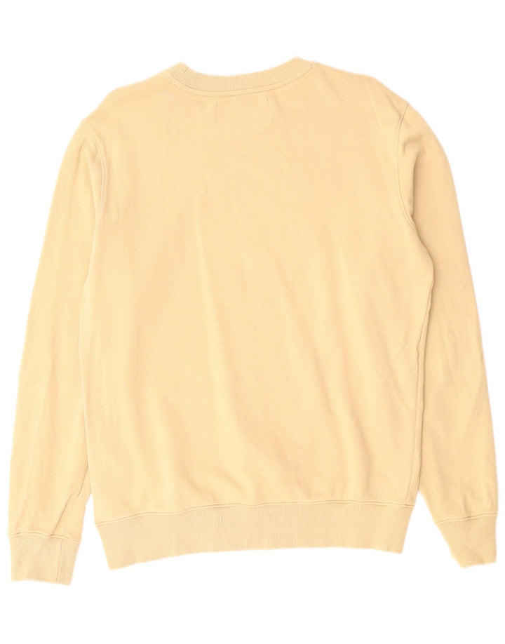 CALVIN KLEIN JEANS Pull Graphique Sweatshirt Homme Beige Moyen Coton