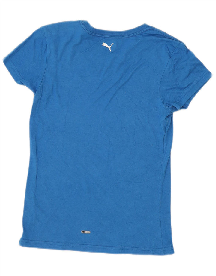PUMA T-shirt graphique pour femme UK 10 Small Bleu
