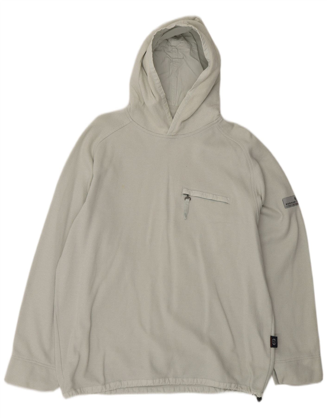 SERGIO TACCHINI Pull à capuche homme grand gris coton