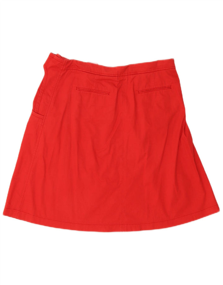 Armani Jupe trapèze pour femme US 8 Medium W30 Coton rouge