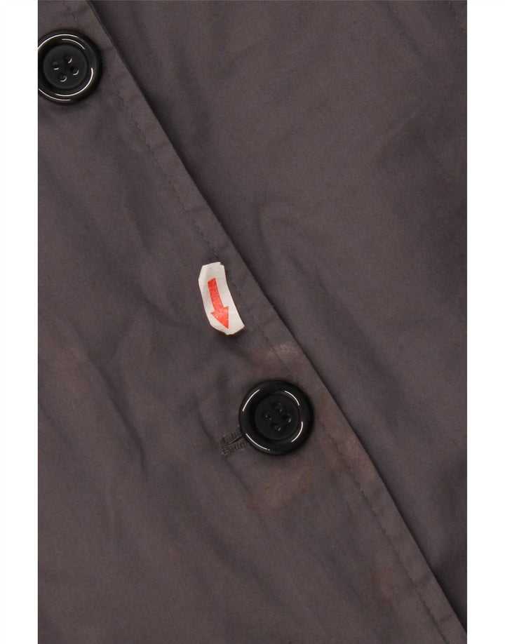 Barbour Trench-coat surdimensionné pour femme UK 10 Petit bleu marine Polyester