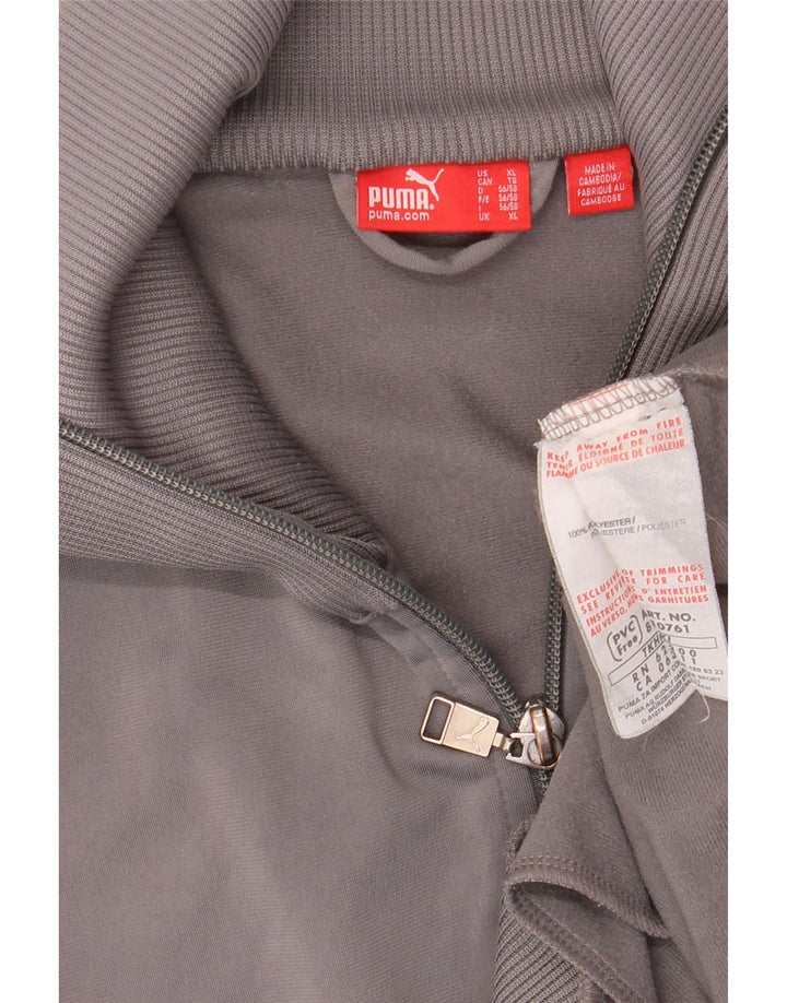 PUMA Veste de survêtement pour homme XL Gris Colorblock Polyester