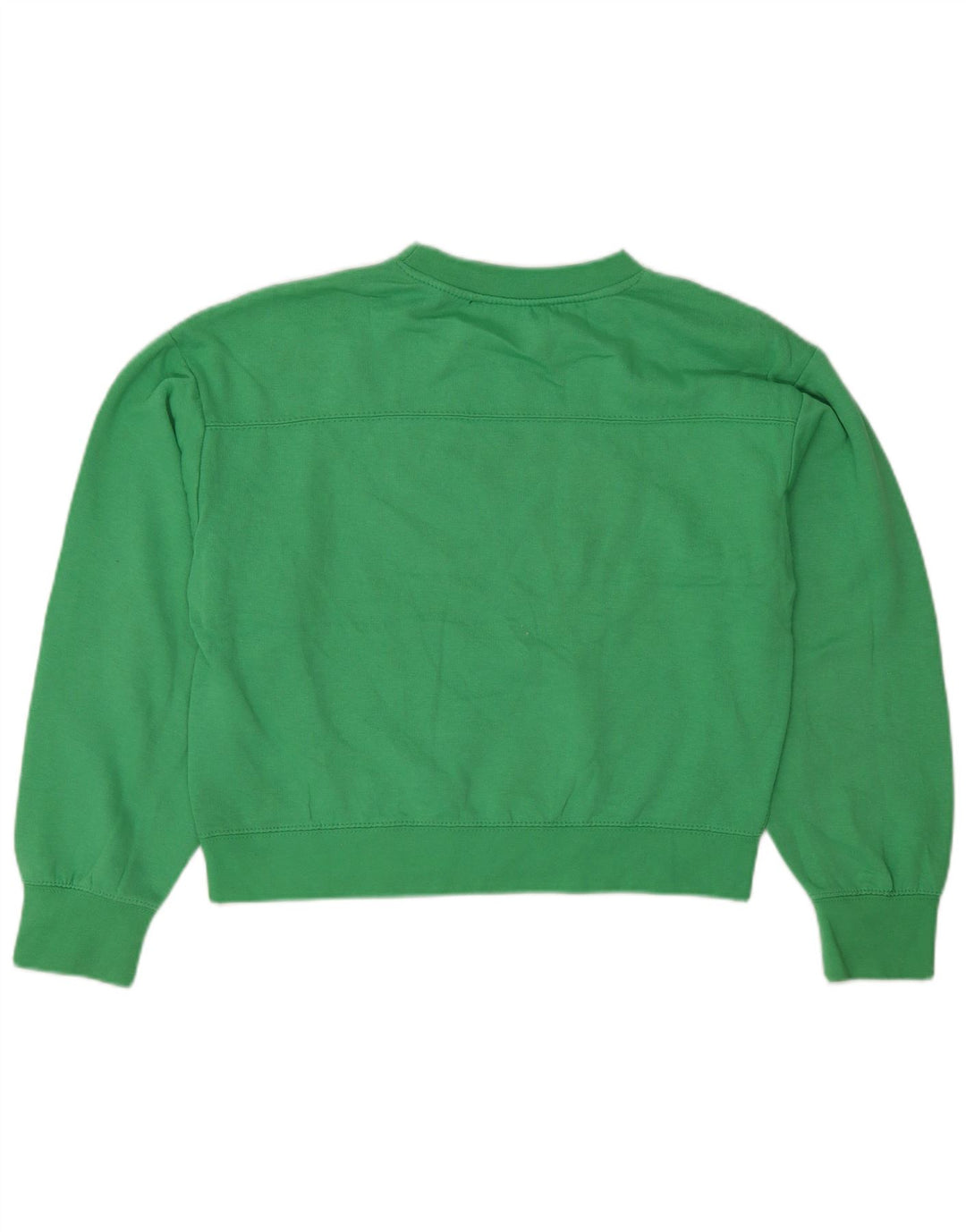 Zara Femme Coupe décontractée Sweat Pull UK 10 Petit Vert Polyester