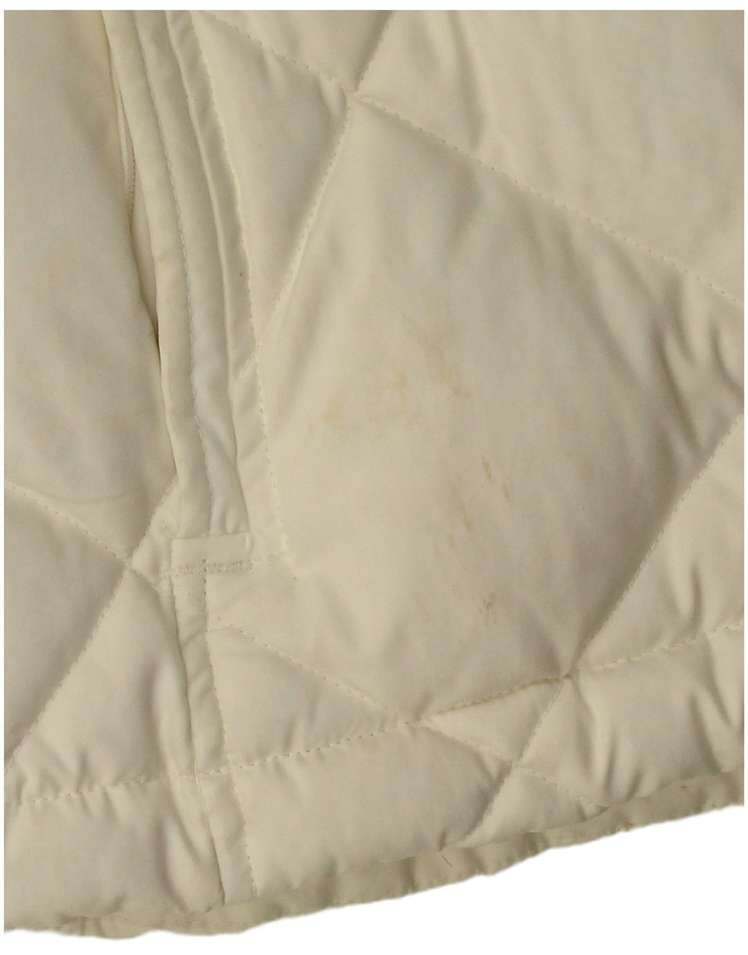 NIKE Veste rembourrée à capuche pour femme UK 10/12 Polyester blanc moyen