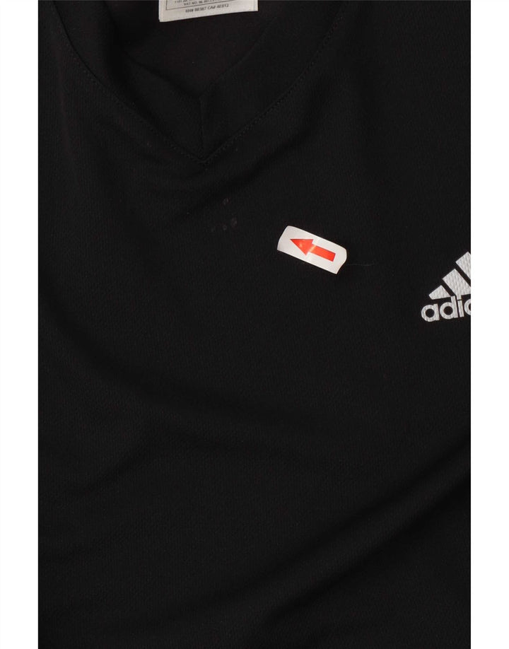 Adidas Femmes Response Top Manches Longues UK 12 Moyen Noir Polyester