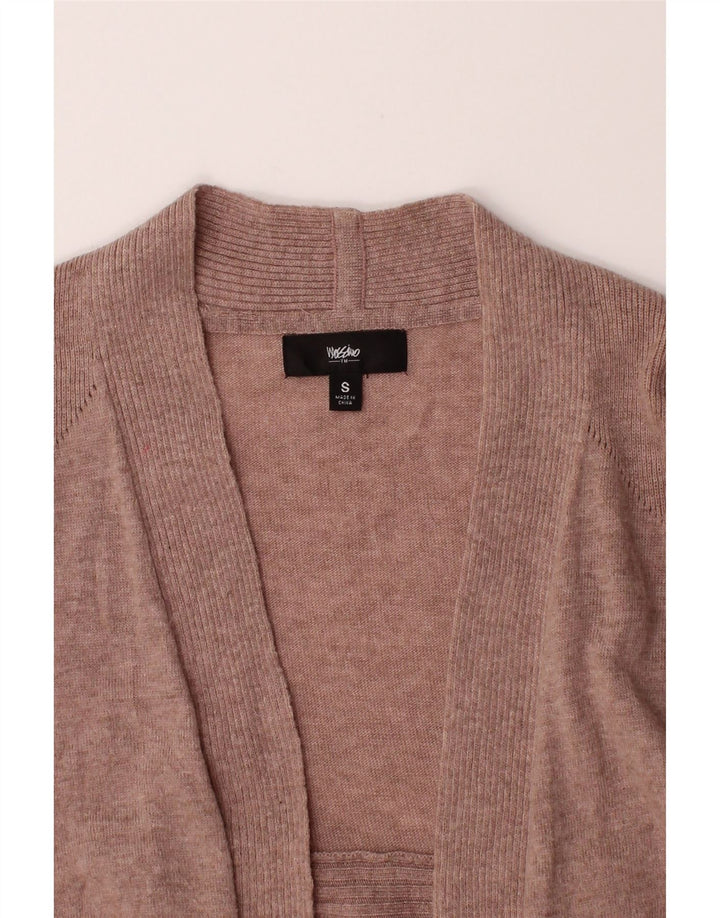 MOSSIMO Womens Longline Cardigan Sweater UK 10 Small Beige Nylon Vintage Mossimo and Second-Hand Mossimo from Messina Hembry 