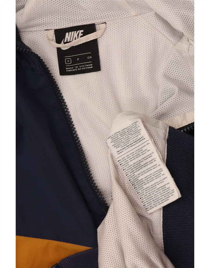 Nike Veste de pluie à capuche pour homme UK 36 Small Multicolore Colourblock Nylon