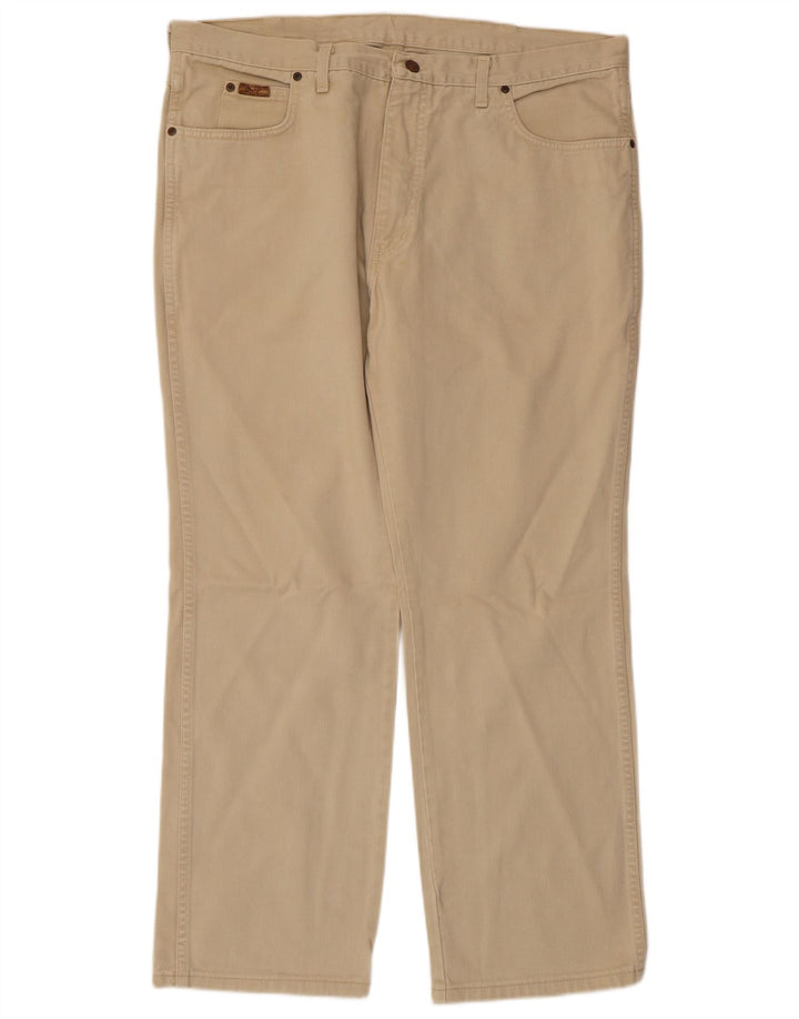 WRANGLER Pantalon décontracté droit Texas pour homme W40 L30 Beige Coton
