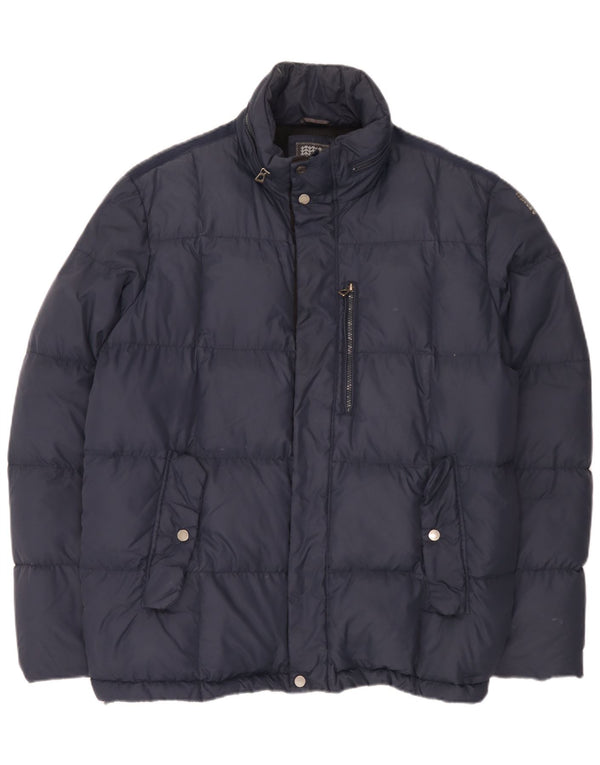 Geox Veste matelassée à capuche pour homme UK 48 4XL Bleu marine