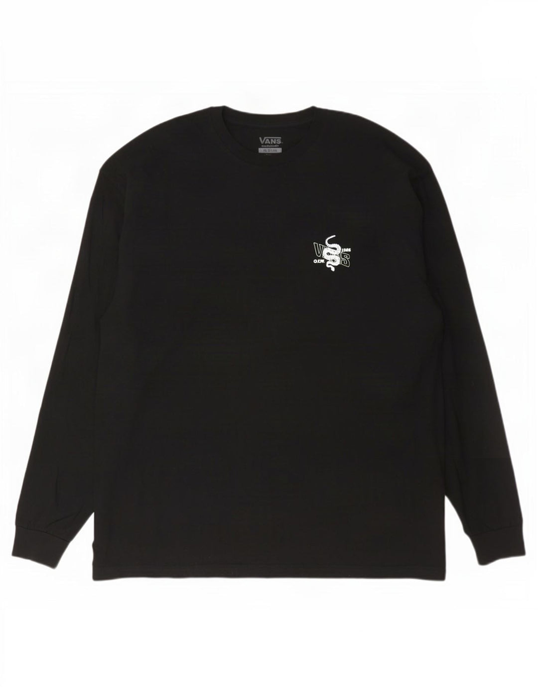 Vans Haut graphique coupe classique à manches longues pour homme en coton noir 2XL