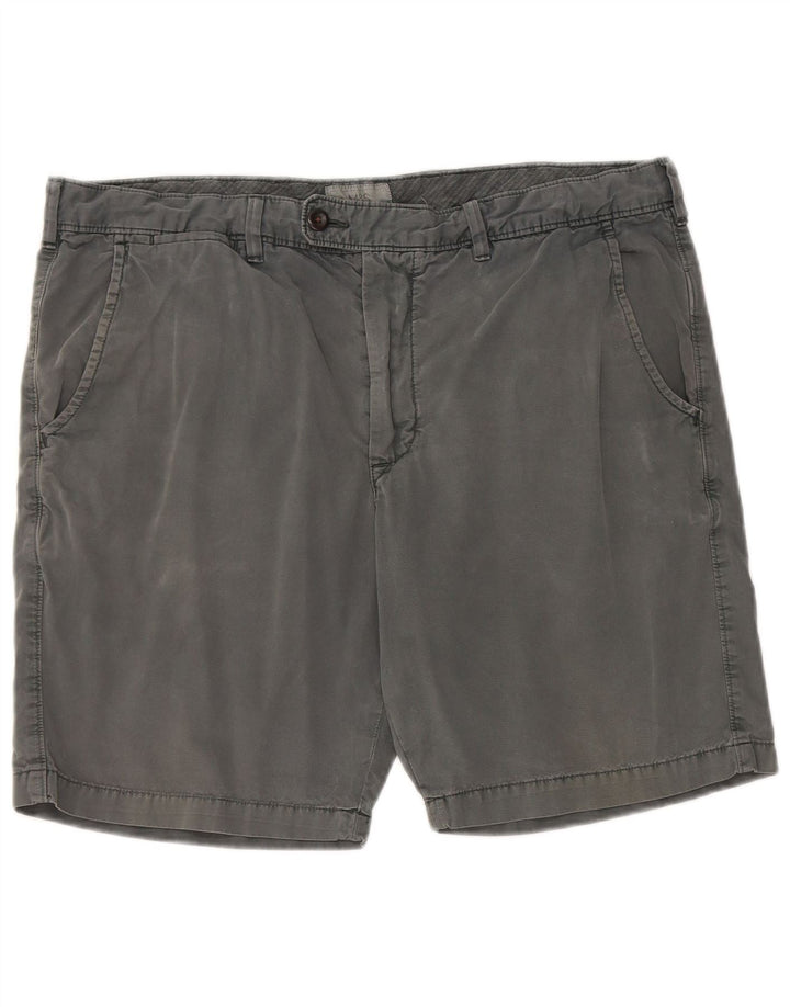 Marks & Spencer Short Chino Femme W36 Large Gris Coton