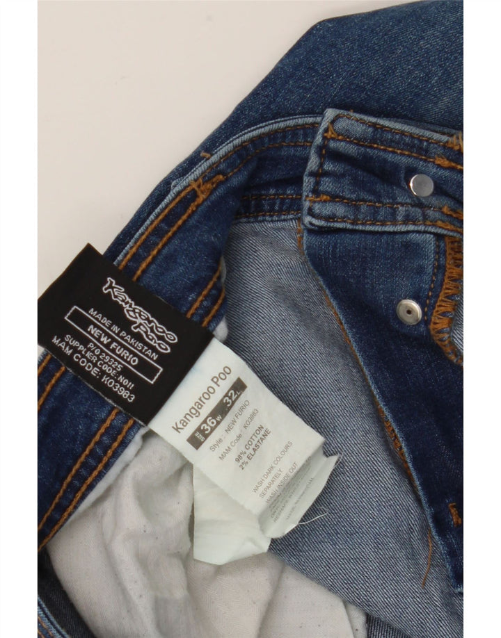 Kangaroo Poo Jean droit homme W36 L32 bleu coton