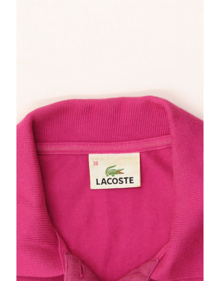 LACOSTE Womens Polo Shirt Size 38 Medium Pink Cotton Vintage Lacoste and Second-Hand Lacoste from Messina Hembry 