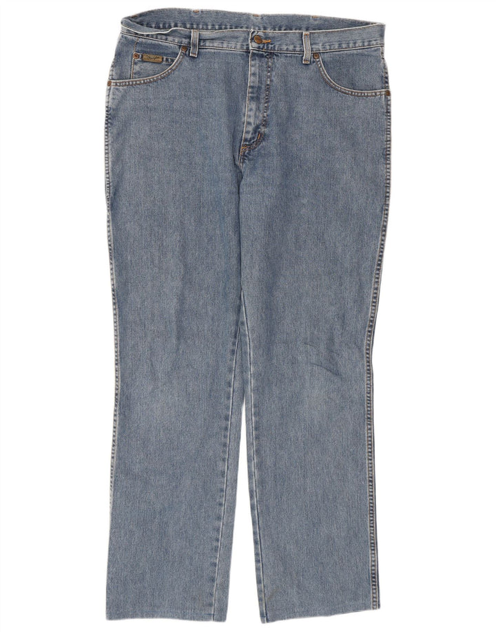 Wrangler Jean droit homme W36 L32 bleu coton classique
