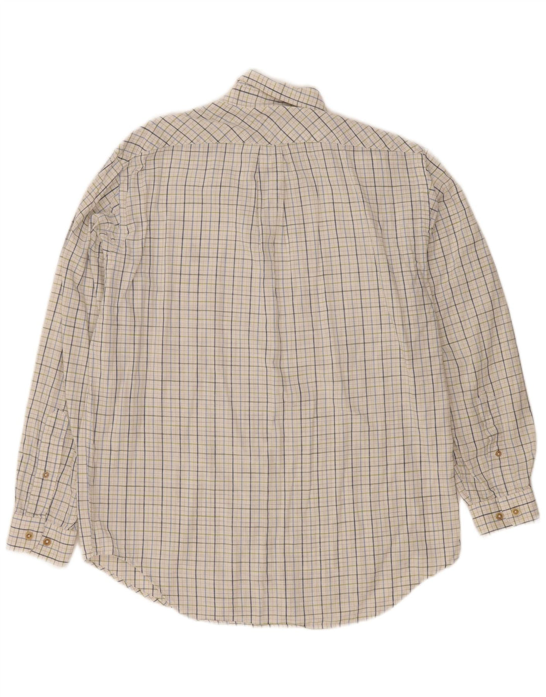 Chemise Homme Marlboro Classics Coton à Carreaux Blanc Moyen