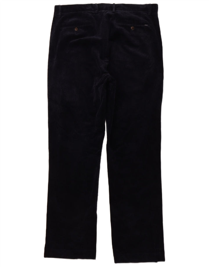 POLO RALPH LAUREN Pantalon en velours côtelé coupe classique pour homme W34 L32 Bleu marine