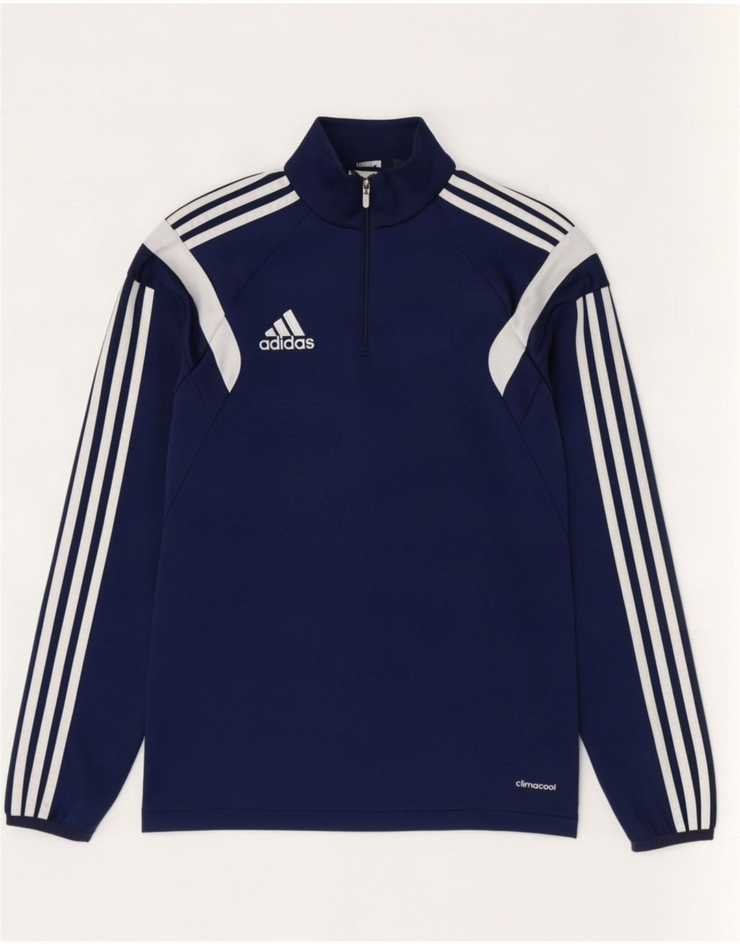 Adidas Hommes Climacool Pull Survêtement Haut Petit Bleu Marine Colorblock