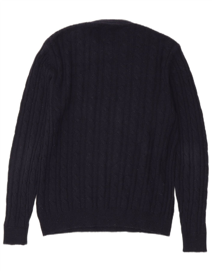 JACK WILLS Mens The Marlow Crew Neck Jumper Sweater Small Navy Blue