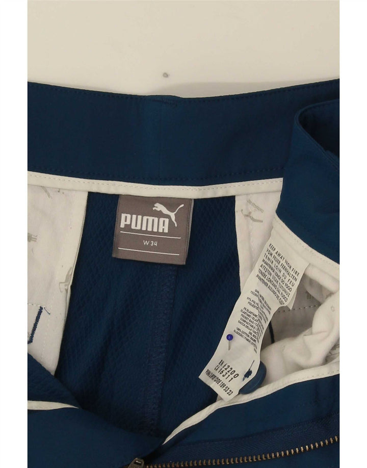 Puma Short Chino Homme W34 Large Bleu Polyester