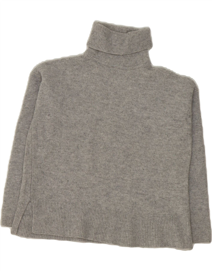 BODEN Womens Oversized Roll Neck Jumper Sweater UK 6 XS Grey Wool Vintage Boden and Second-Hand Boden from Messina Hembry 