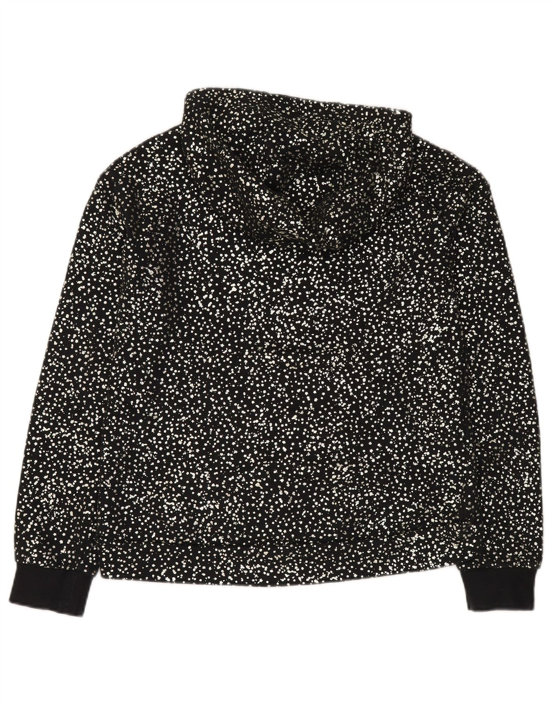 NIKE Pull à capuche fille 13-14 ans XL Coton à pois noir