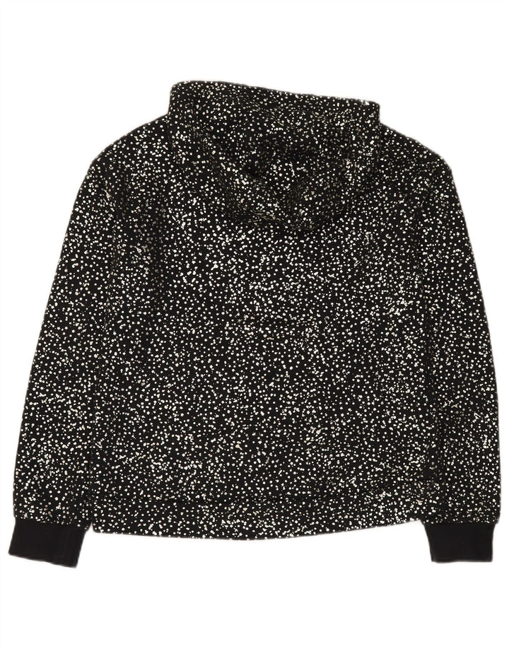 NIKE Pull à capuche fille 13-14 ans XL Coton à pois noir