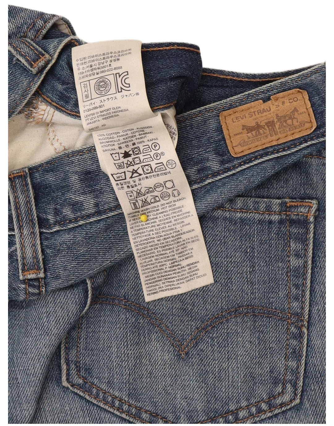 Levi's Short en Jean W25 XS Bleu Coton Femme