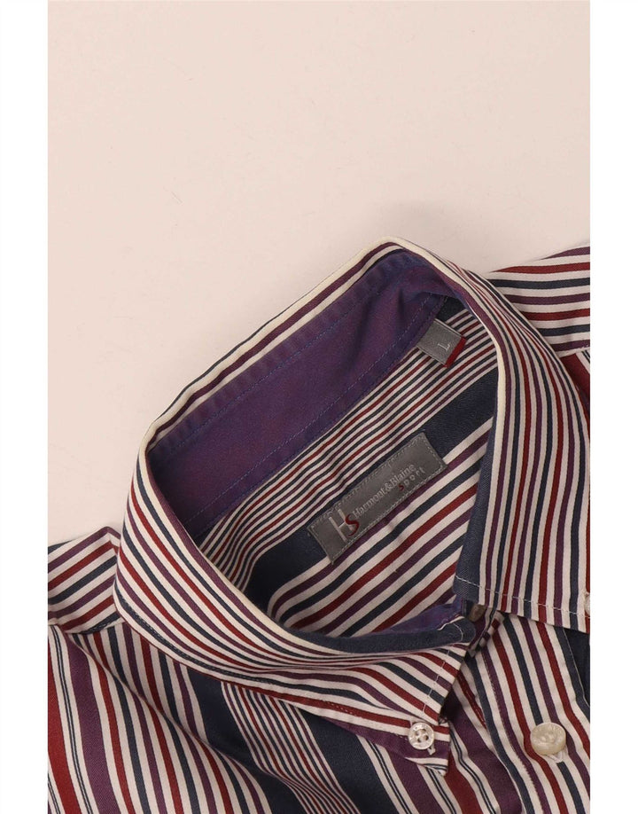 Harmont & Blaine Chemise Homme Large Rayée Multicolore