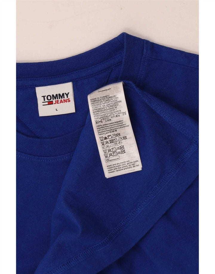 Tommy Hilfiger T-Shirt Homme Haut Large Bleu Coton