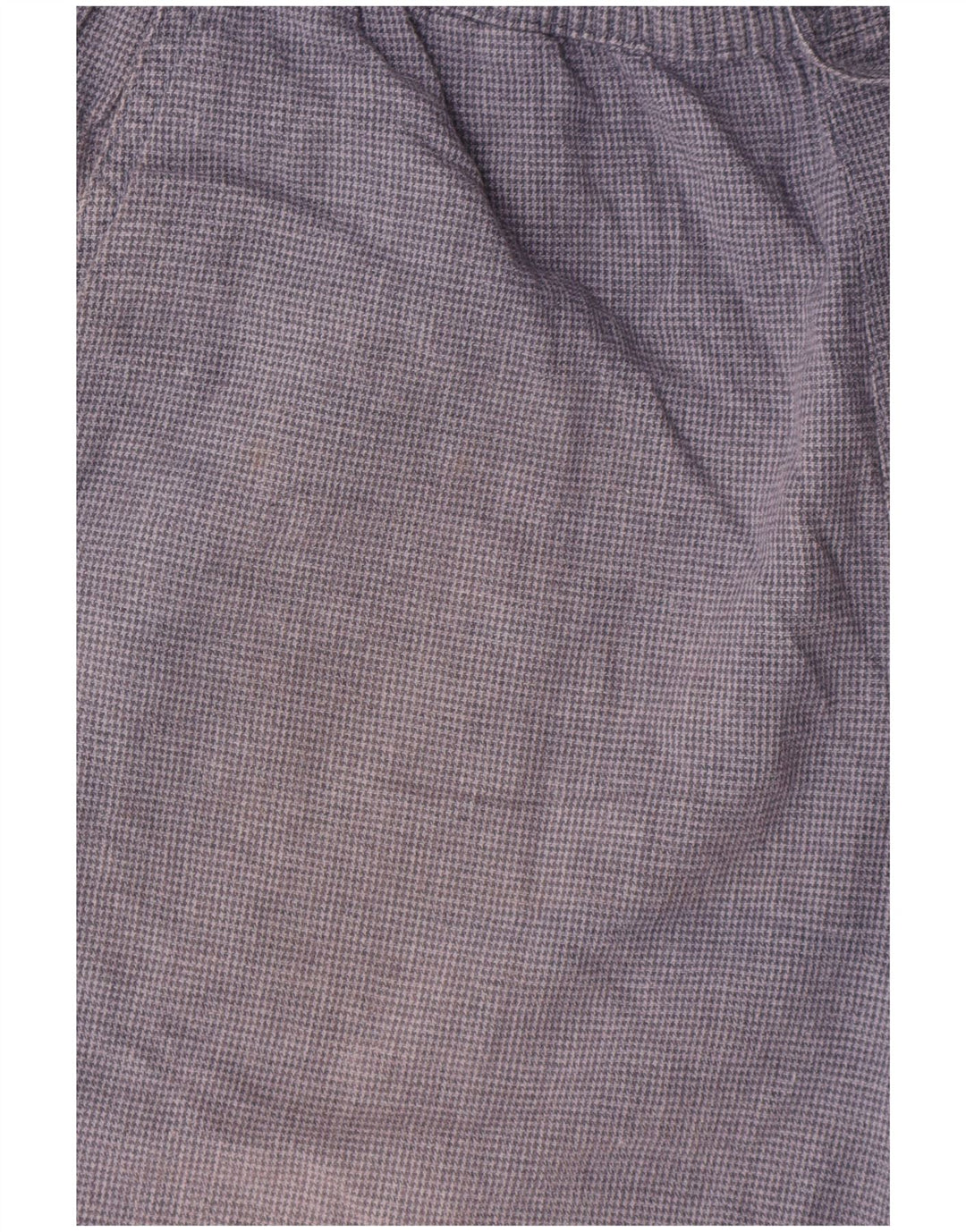 Abercrombie & Fitch Short Chino Femme Moyen W32 Bleu Marine Pied-de-Poule