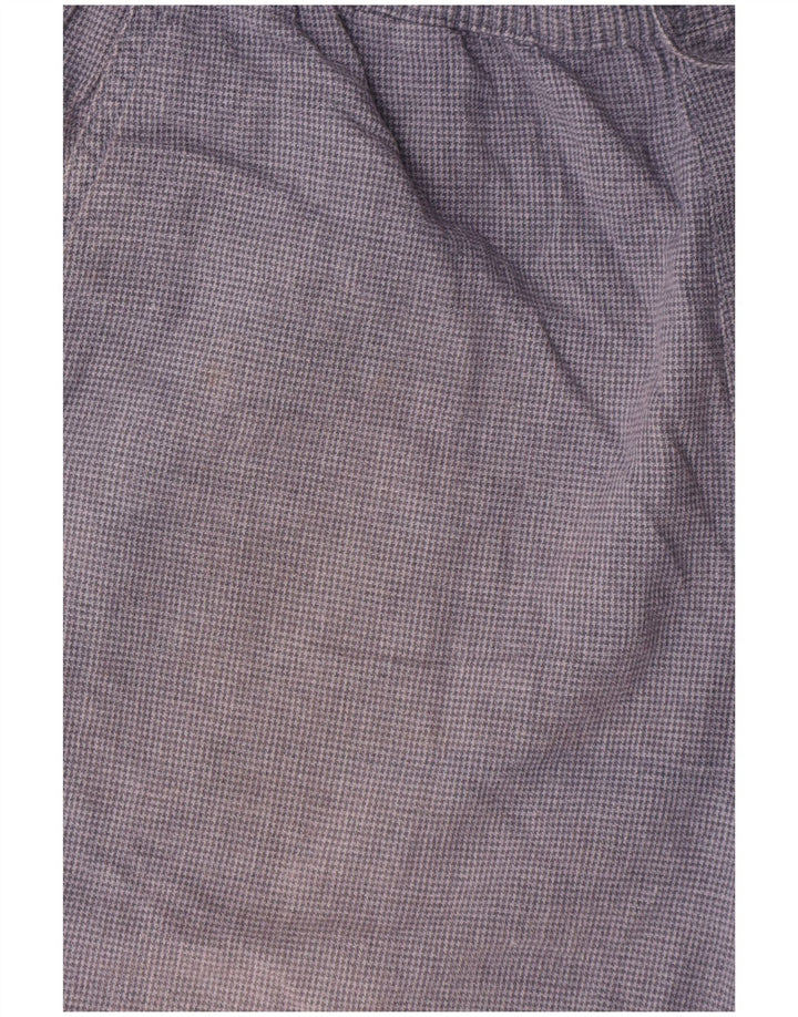 Abercrombie & Fitch Short Chino Femme Moyen W32 Bleu Marine Pied-de-Poule