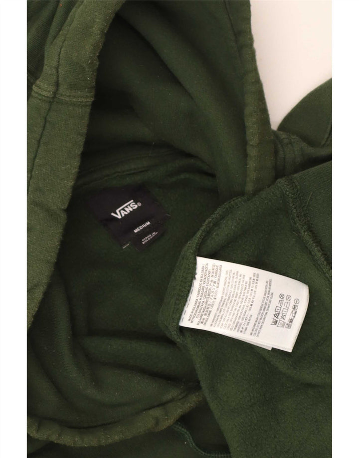Vans Pull à capuche graphique en coton vert moyen homme
