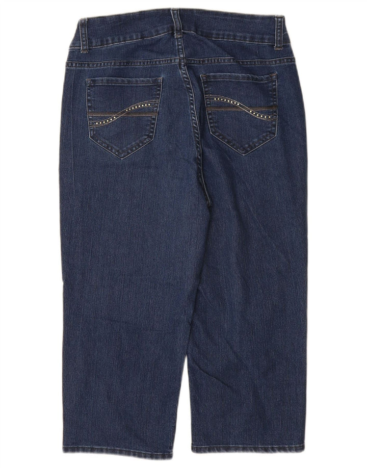 LEE Jeans Capri Riders Coupe Ample pour Femme US 8 Medium W28 L18 Bleu Coton
