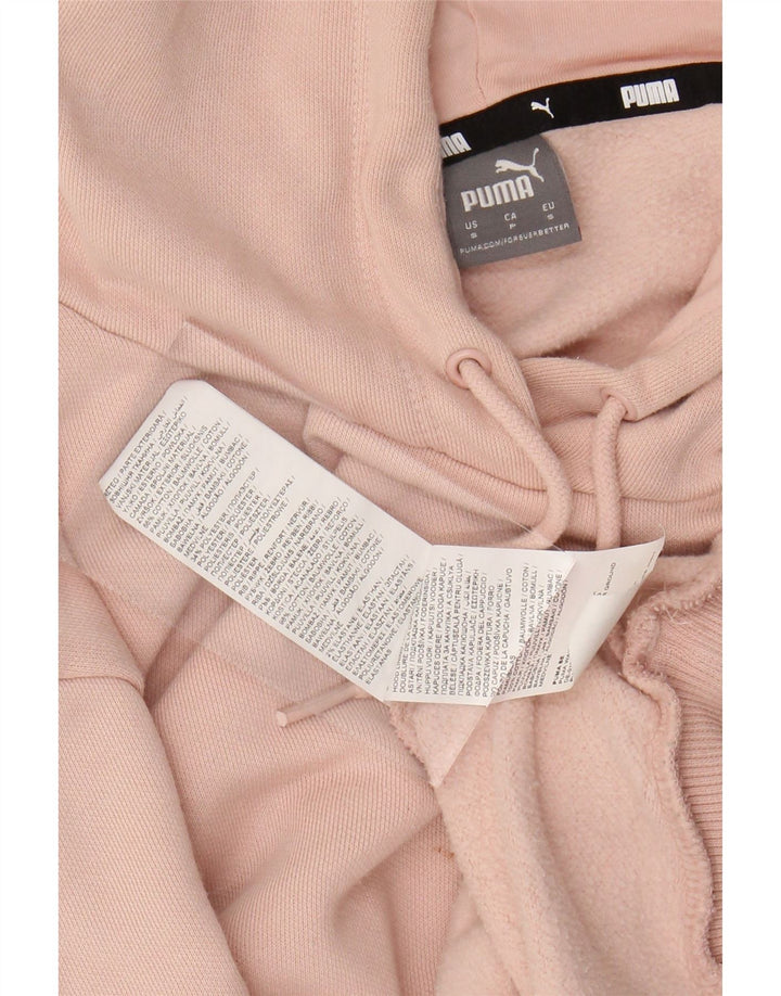 PUMA Pull à capuche surdimensionné pour femme UK 10 Petit Rose Coton
