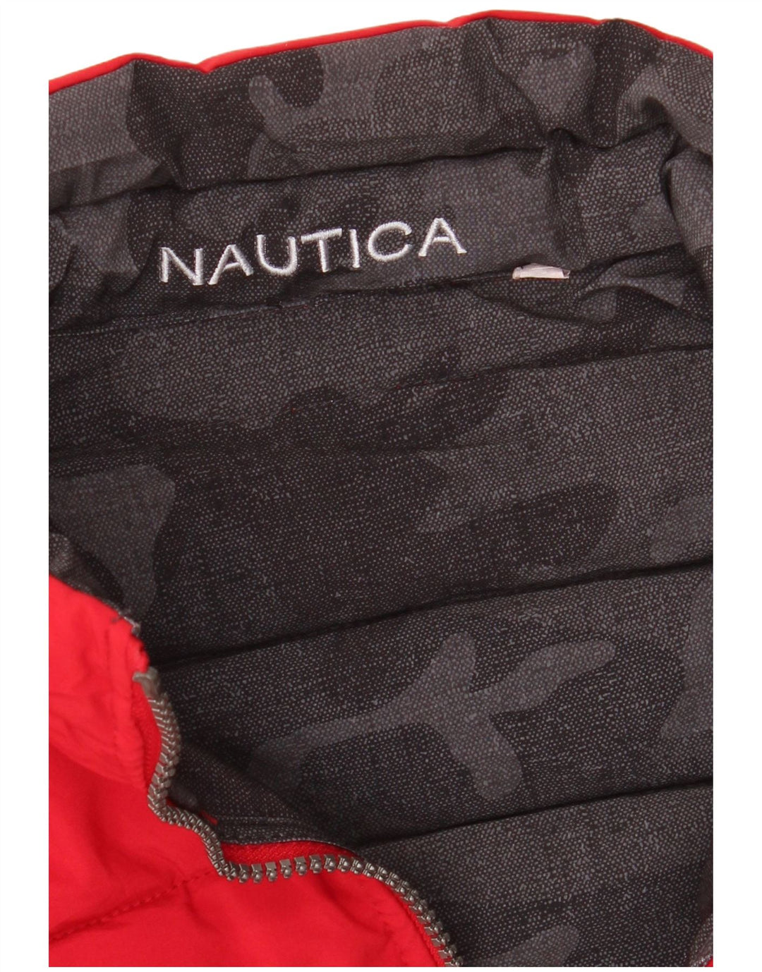 NAUTICA Veste matelassée réversible pour homme UK 40 Large Black Camouflage