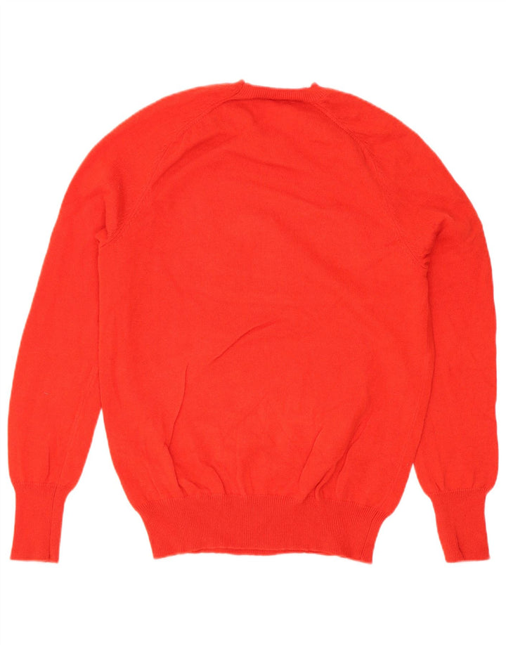 Zara Pull ras du cou pour femme UK 10 Petite laine rouge