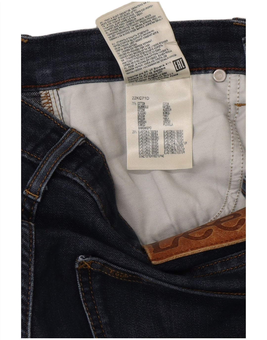 Lee Jeans Daren Slim W29 L32 Homme Bleu Marine Coton