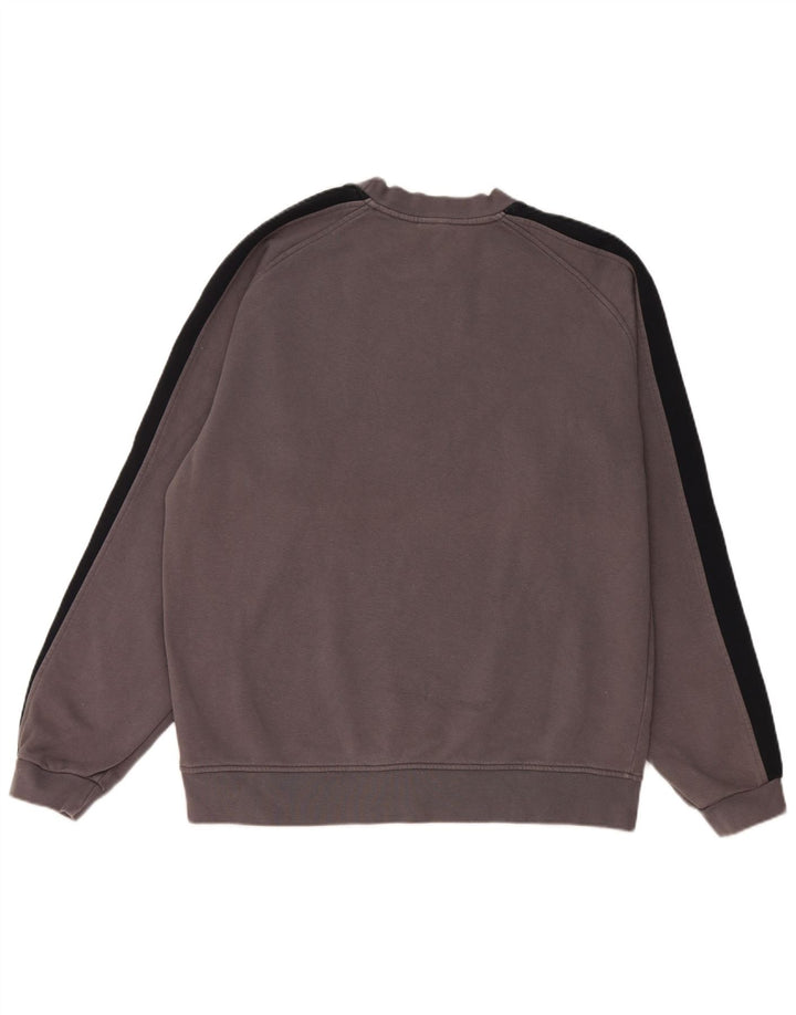 Nike Sweat-shirt pour homme en coton color block Gris Taille L