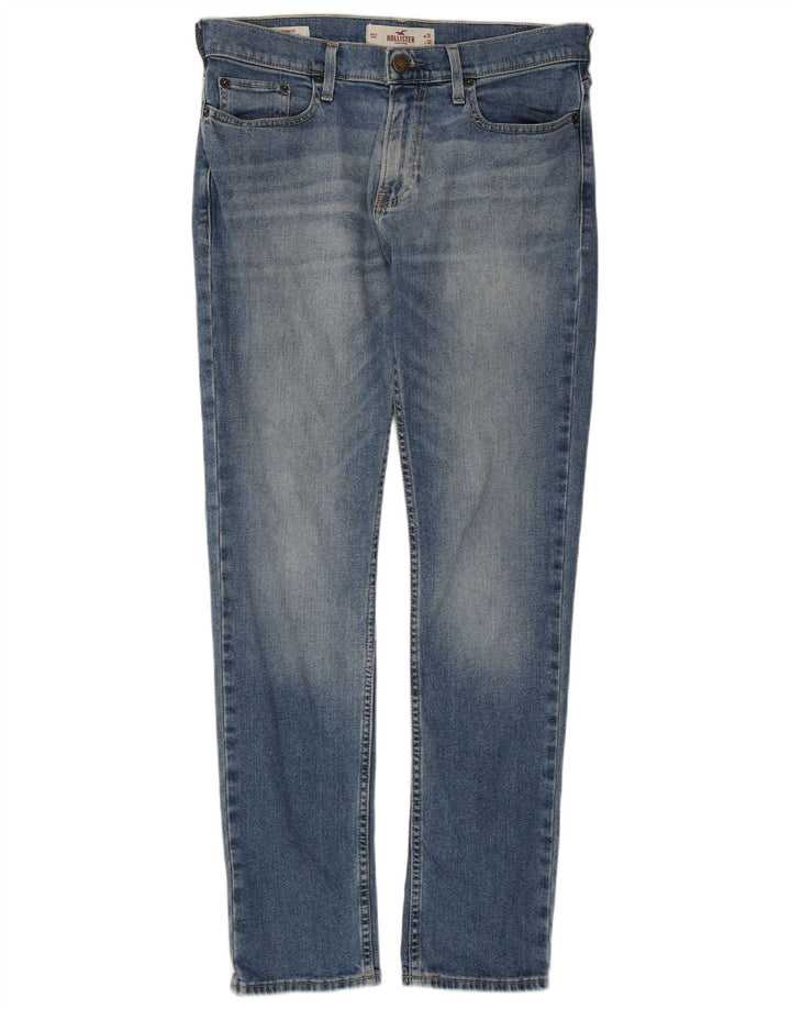 HOLLISTER Jean skinny homme W31 L32 bleu coton