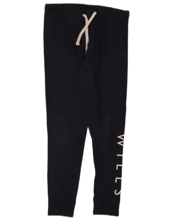 Jack Wills Pantalon de survêtement graphique pour femme Joggers UK 10 Small Bleu marine
