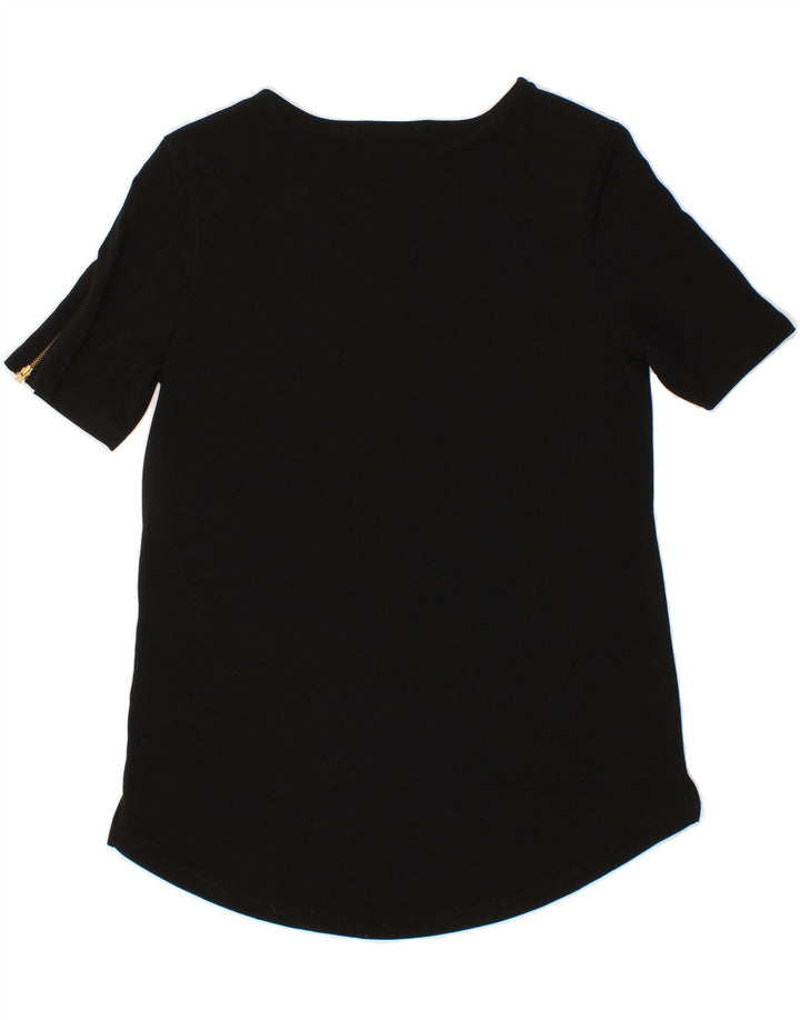 WAREHOUSE Womens Tunic Top UK 12 Medium Black Polyester Vintage Warehouse and Second-Hand Warehouse from Messina Hembry 