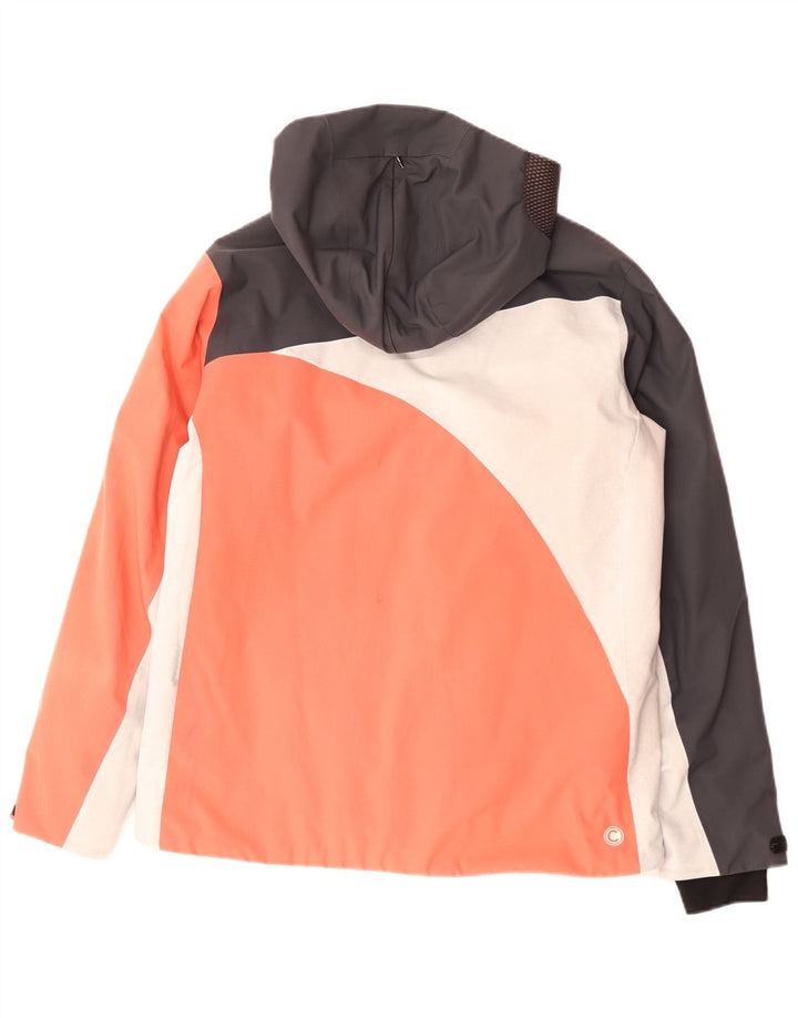 COLMAR Veste coupe-vent à capuche pour homme IT 50 Large Rose Colourblock